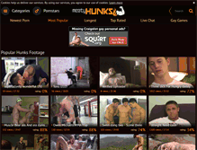 Tablet Screenshot of meatyhunks.com